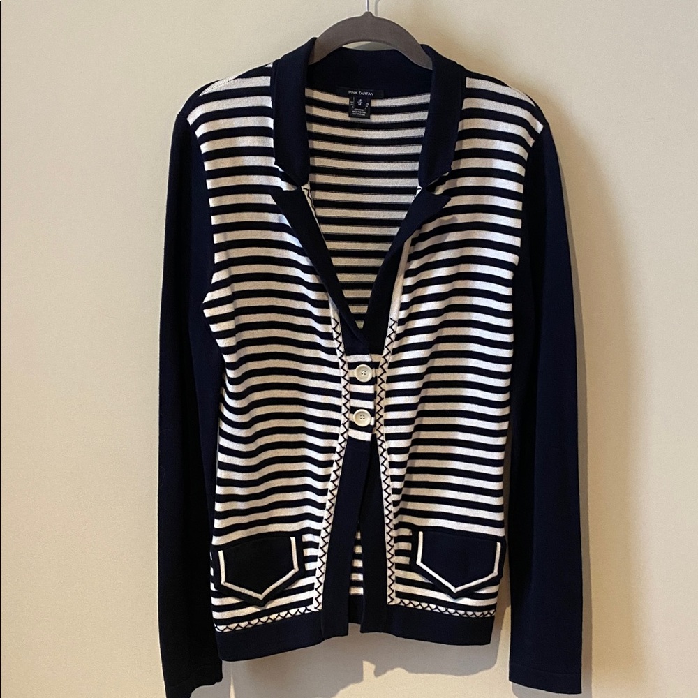 ⚪️Pink Tartan Cardigan Blazer